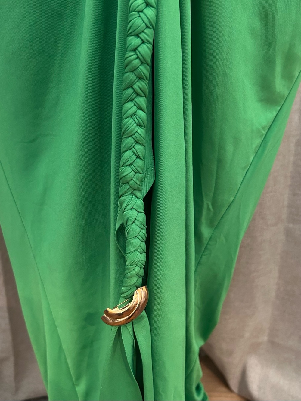 Green Braided Detail Maxi Skirt NWT - Picture 3 of 8